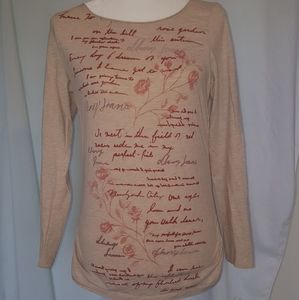 2/$12🌴DKNY JEANS  soft autumn long sleeve tee